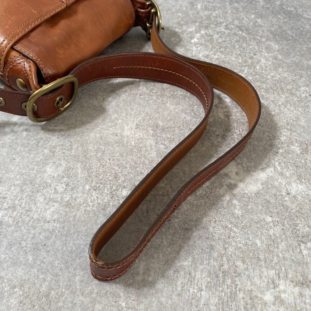 Coach Soho Bleecker Legacy Buckle Flap Bag Whiskey Distressed - Picture 13 of 14